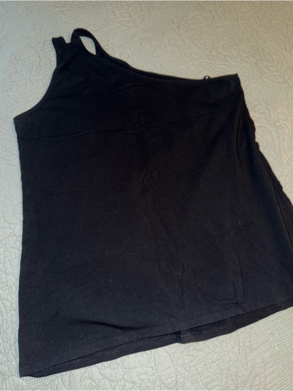torrid Black Asymmetric One-Shoulder Tank